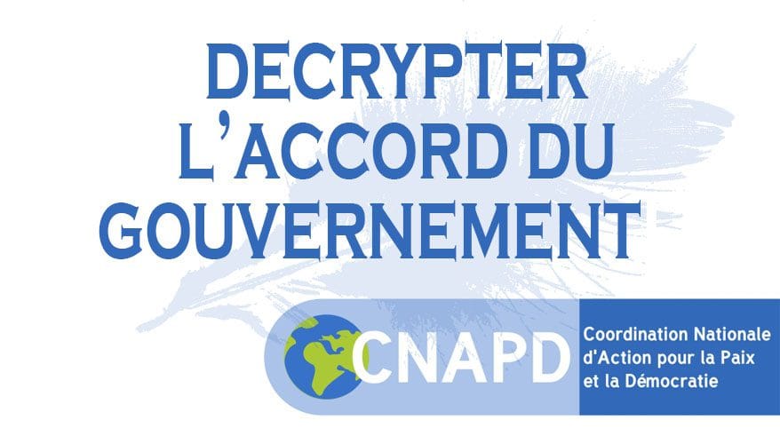 Décrypter l'accord du Gouvernement - 2014