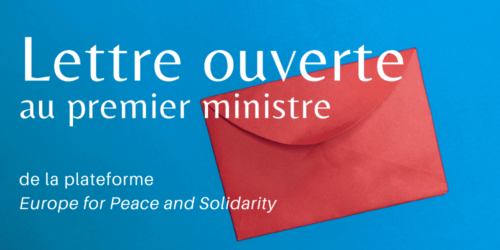 Lettre ouverte au premier ministre