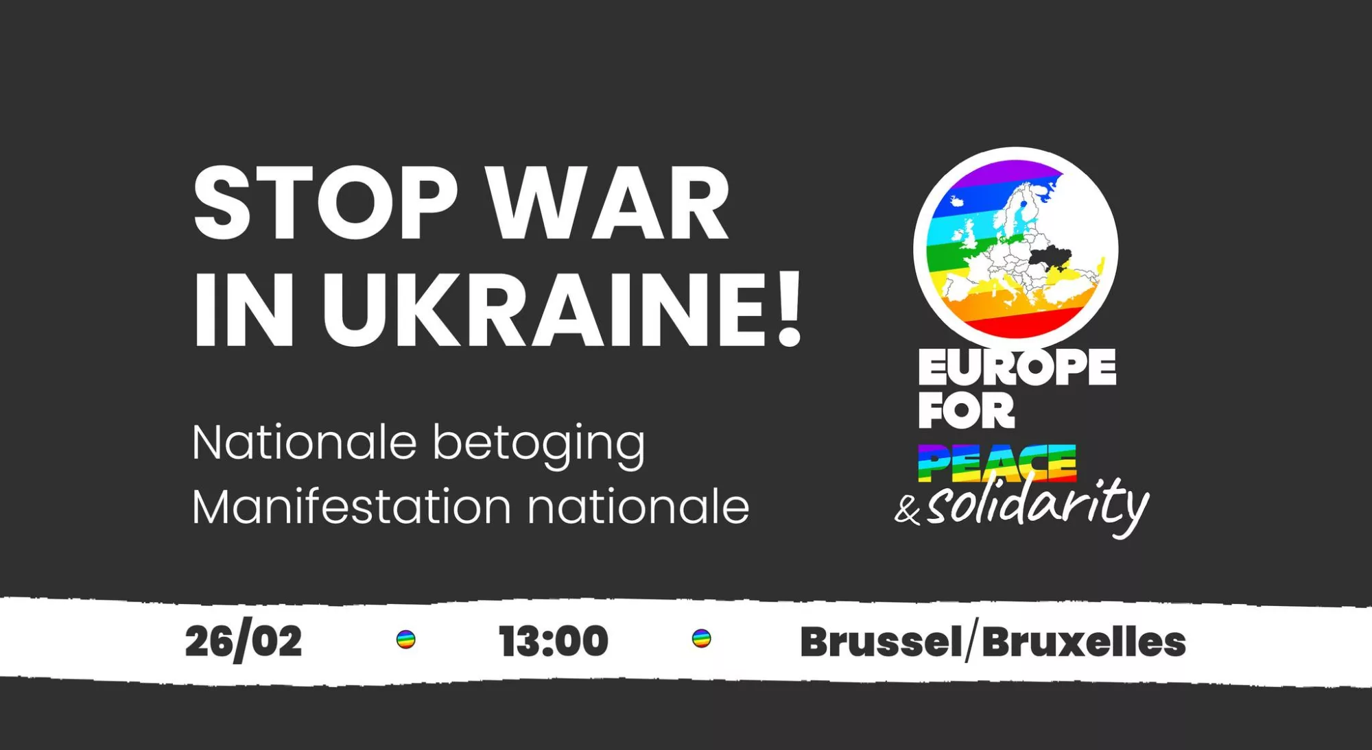 stop war ukraine Europe for peace & solidarity